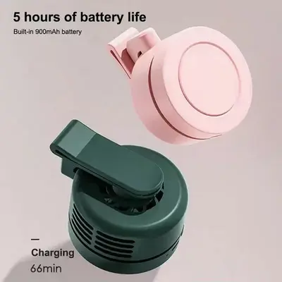 Portable Silent Mini Bladeless Fan Clip On, 2025 New Adjustable 3 Speeds Suspended Waist Fans for Shirt, Mini Fan With Clip, ...