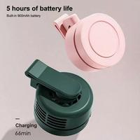 Portable Silent Mini Bladeless Fan Clip On, 2025 New Adjustable 3 Speeds Suspended Waist Fans for Shirt, Mini Fan With Clip, ...
