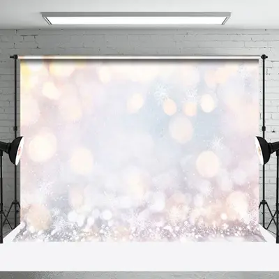 Aperturee Falling Snow Winter Bokeh Backdrop For Photography - Aperturee