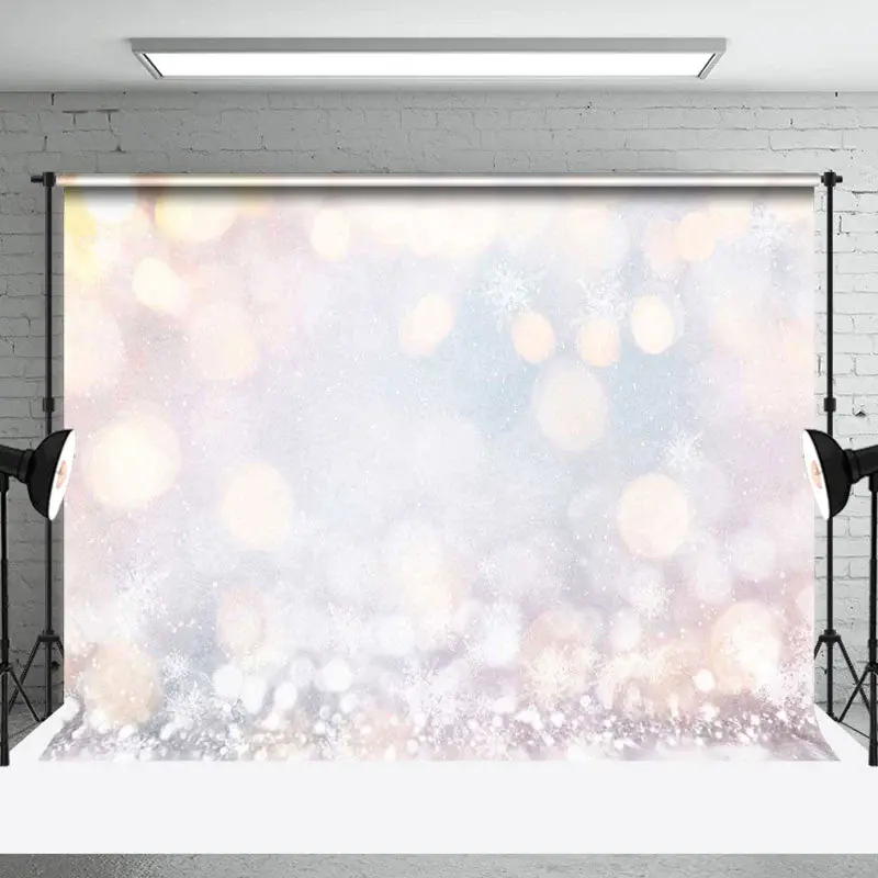 Aperturee Falling Snow Winter Bokeh Backdrop For Photography - Aperturee