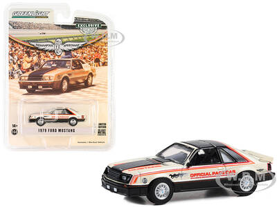 1979 Ford Mustang Official Pace Car 63rd Annual Indianapolis 500 Mile Race Hobby Exclusive Series 1/64 Diecast Model Car by G...