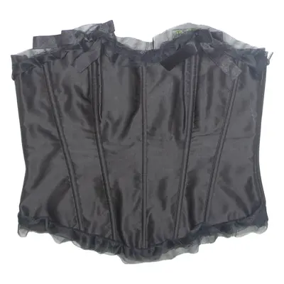 Womens Corset Black Strapless XL
