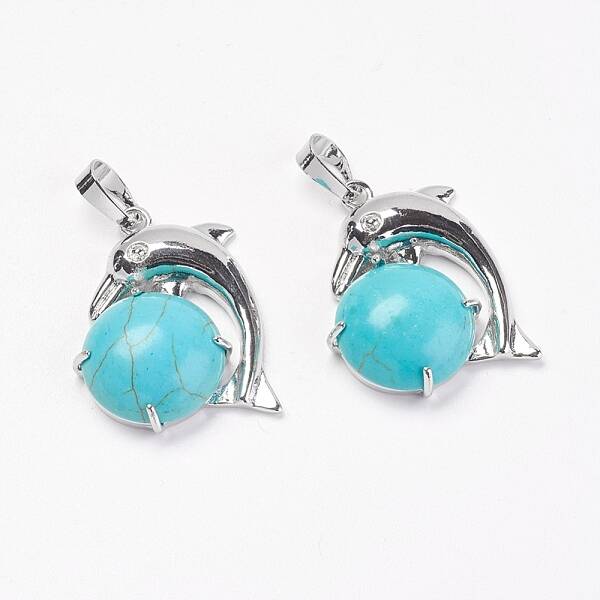 Synthetic Turquoise Pendants
