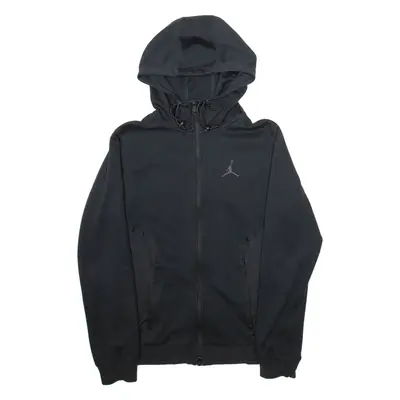 AIR JORDAN Mens Black Hoodie Full Zip XS