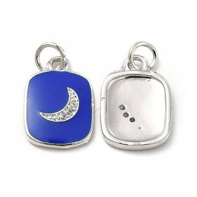 Brass Micro Pave Cubic Zirconia Pendants