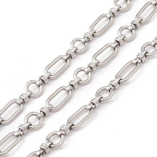 Tarnish Resistant 304 Stainless Steel Ring and Oval Link Chains