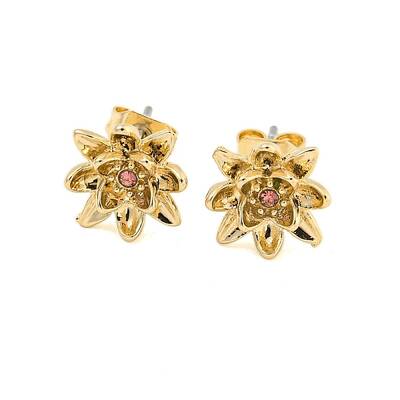 Brass Micro Pave Cubic Zirconia Ear Studs