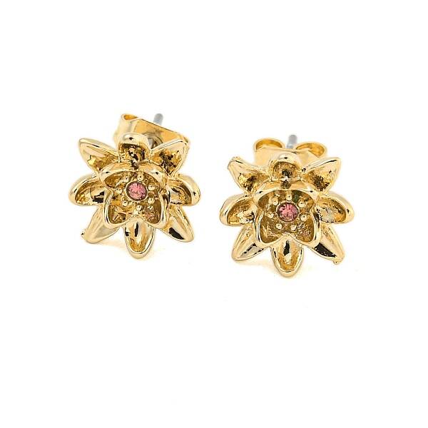 Brass Micro Pave Cubic Zirconia Ear Studs