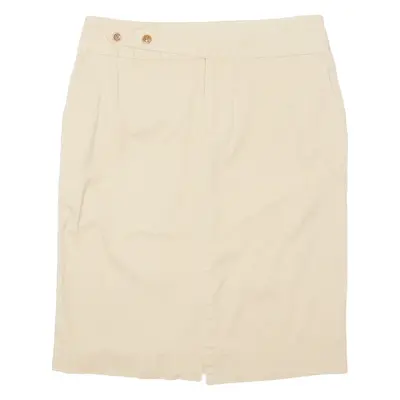 RALPH LAUREN Womens Straight Skirt Brown Knee Length UK 6