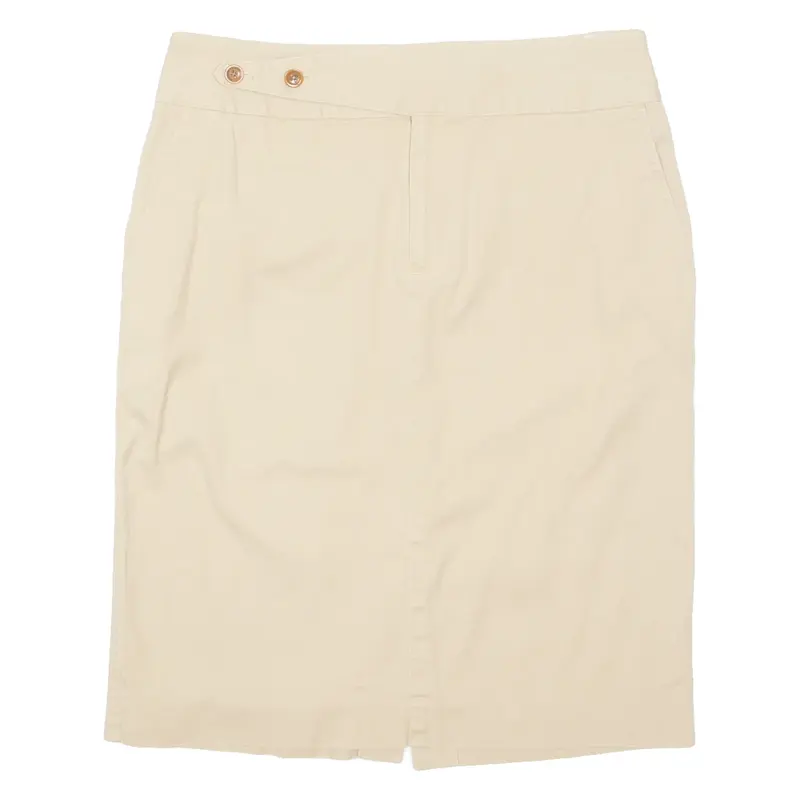 RALPH LAUREN Womens Straight Skirt Brown Knee Length UK 6