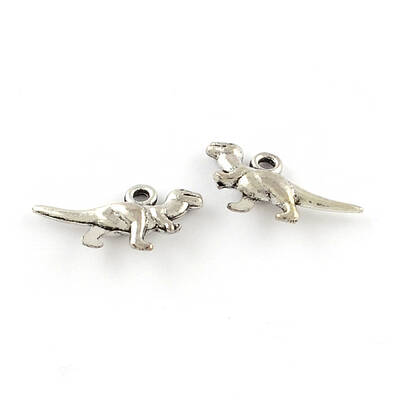 Tibetan Style Zinc Alloy Dinosaur Pendants