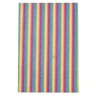 Stripe Pattern PU Leather Fabric