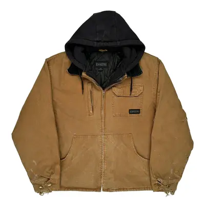 Workwear Dakota Jacket - Large Brown Cotton Blend | Size: large