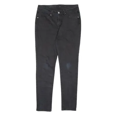 LEVI'S Mid Rise Womens Jeans Black Regular Skinny W30 L31