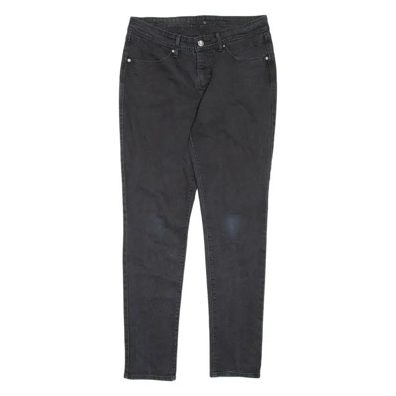 LEVI'S Mid Rise Womens Jeans Black Regular Skinny W30 L31