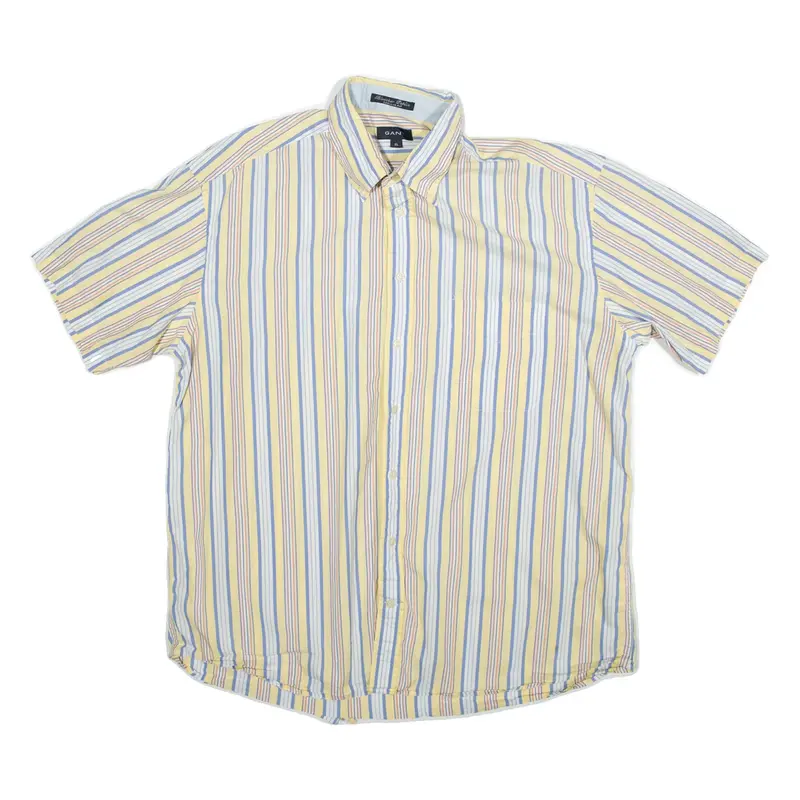 GANT Regular Fit Mens Shirt Yellow Striped XL
