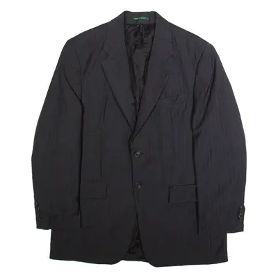 RALPH LAUREN Mens Blazer Jacket Grey Striped XL
