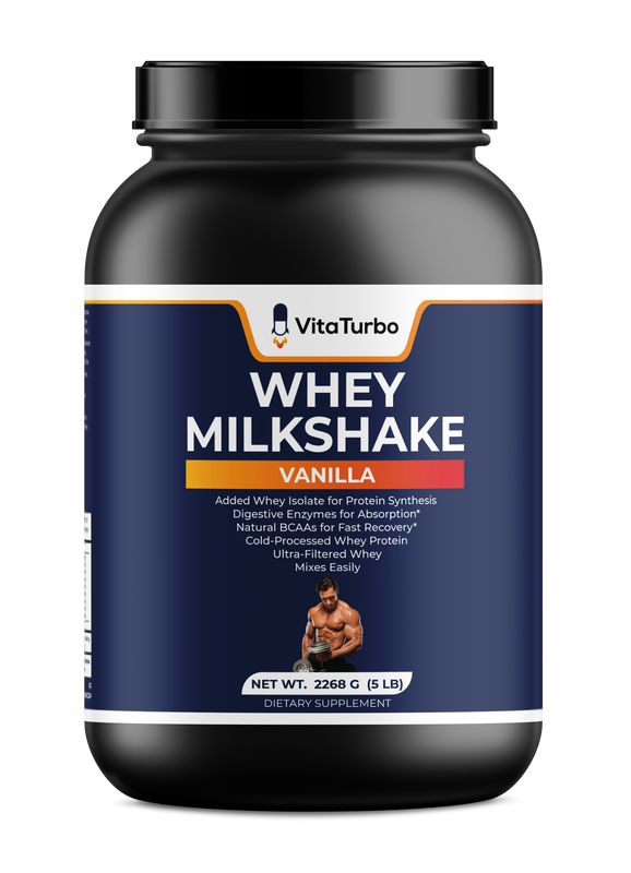 Whey Protein Vanilla Milkshake - 5 Lbs