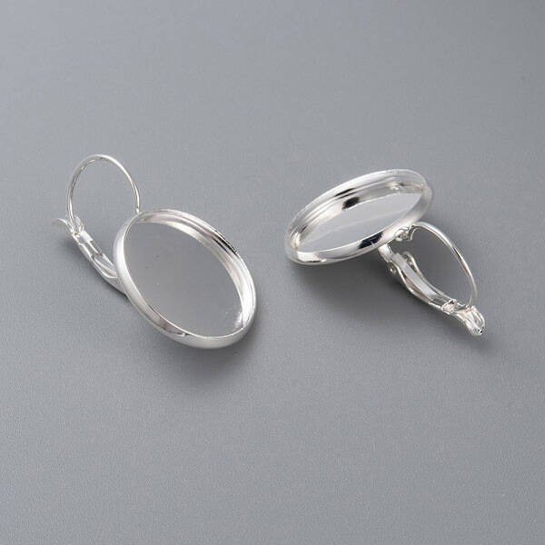 304 Stainless Steel Leverback Earring Settings