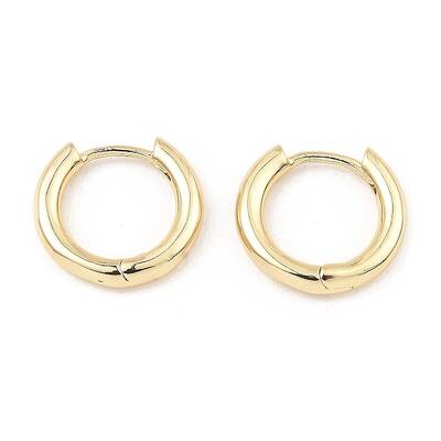 Brass Huggie Hoop Earrings