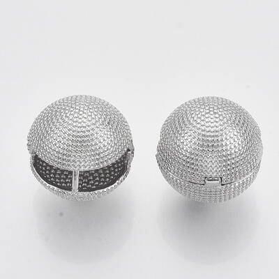 (Jewelry Parties Factory Sale)Brass Ball Clip-on Earrings