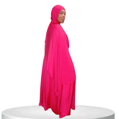 Abaya Clothing Solid Long Sleeve Round Neck Maxi Arabian Dress with Belt, Khimar, Kaftan Long Dresses for Women Spring Summer...