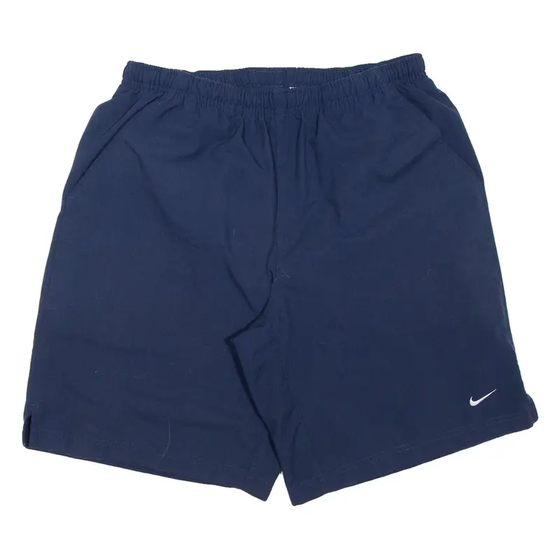 NIKE Mesh Lining Mens Swimming Shorts Blue Relaxed L W30