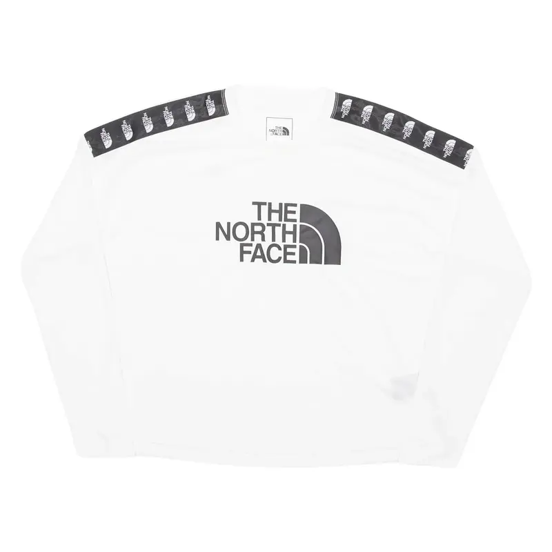THE NORTH FACE Womens T-Shirt White Long Sleeve M