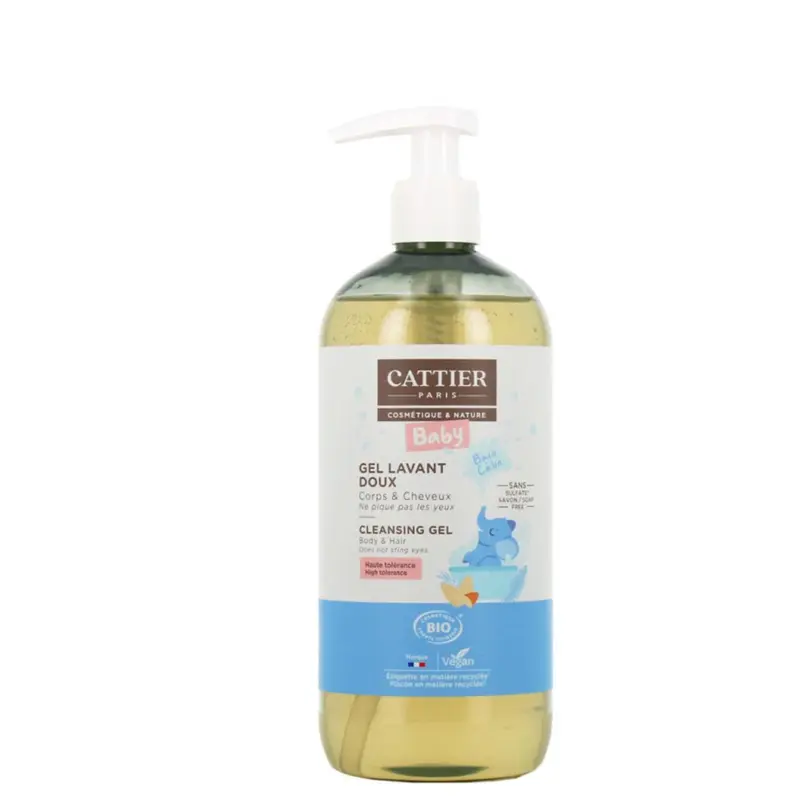 Cattier Bebe Soft Cleansing Gel Body And Hair Bio 500ml