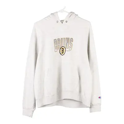 Boston Bruins Champion Hoodie - XL Grey Cotton Blend
