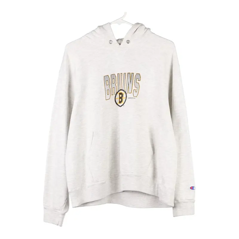 Boston Bruins Champion Hoodie - XL Grey Cotton Blend