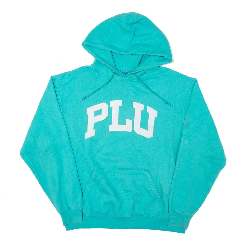 CHAMPION PLU Hoodie Blue Pullover USA Womens L