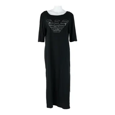 EMPORIO ARMANI Sleepwear Womens T-Shirt Dress Black Short Sleeve Long S
