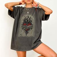 Throne of Glass Fireheart Shirt, Throne Of Glass Comfort Colors Tshirt, Terrasen To Whatever End Kingdom Of Ash Shirt, ACOTAR...