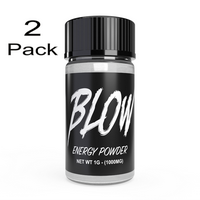 Blow Energy Powder - 1g - 2 Pack - (400MG Caffeine Per Container) Energy Supplement Healthcare Fitness
