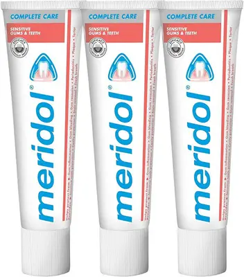 Meridol Complete Care Sensitiv and Gums & Teeth Sensitive Toothpaste Tripack 3 x 75 ml