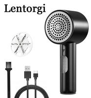 Lentorgi Fabric Shaver, Lint Remover Rechargeable, Electric Portable Sweater Defuzzer with 3 Speeds, 6 Leaf Blades, Digital L...
