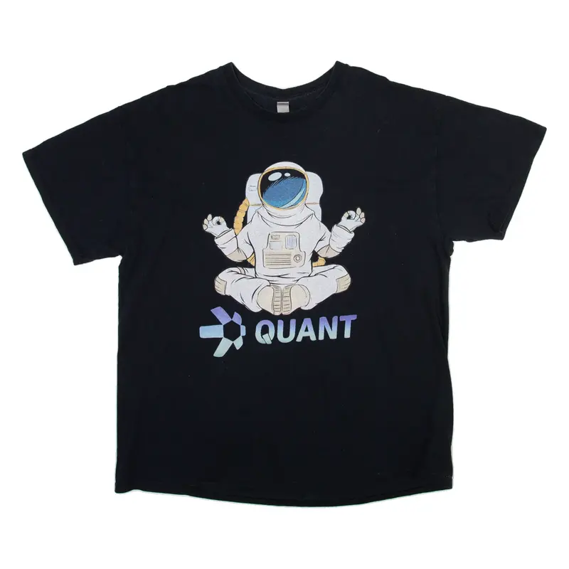 QUANT Space Meditation Mens T-Shirt Black 2XL