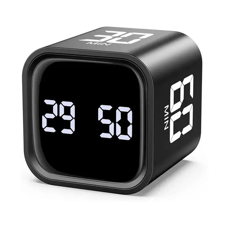 Digital Timer, 1 Count Rechargeable Gravity Induction Desk Timer, Countdown Workout Timer for Work, Office, School, Dormitory...