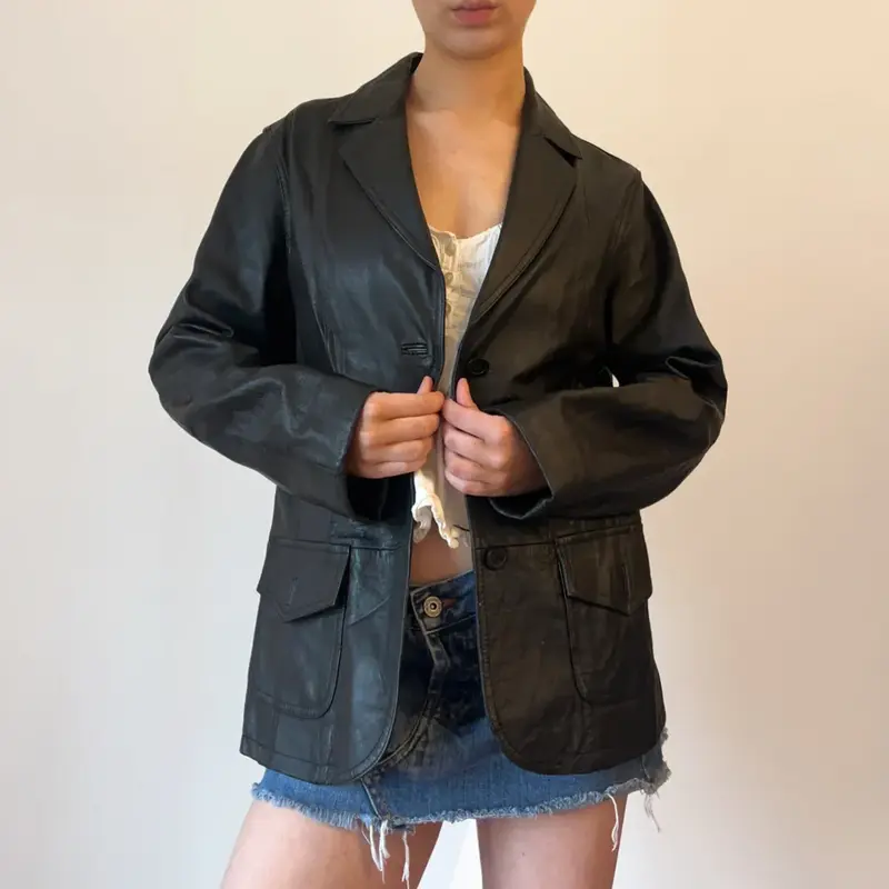 Project Leather Jacket - Medium Black Leather