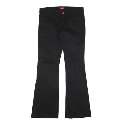 DICKIES Workwear Trousers Black Slim Flared Womens W30 L31