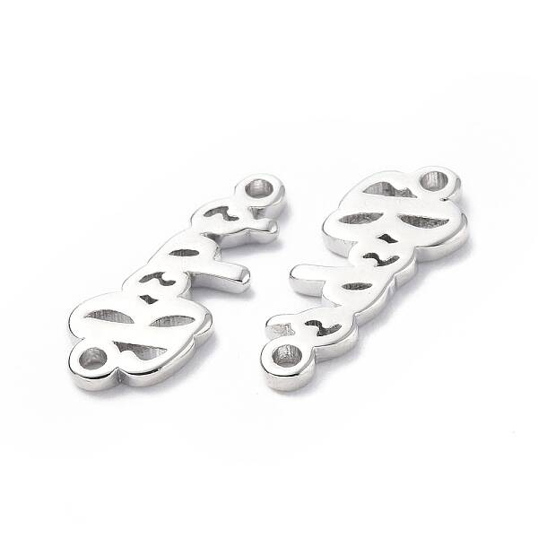 Eco-Friendly Rack Plating Brass Connector Charms