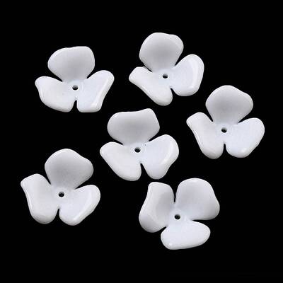 Opaque Acrylic Bead Caps