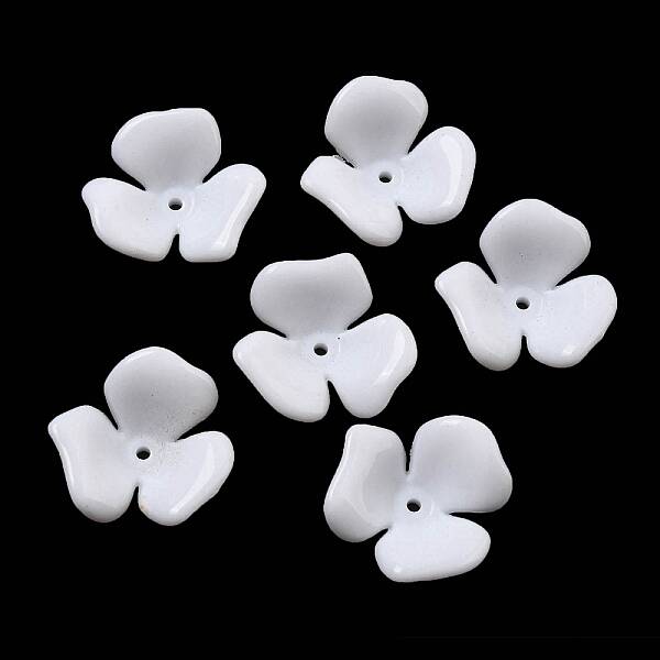 Opaque Acrylic Bead Caps