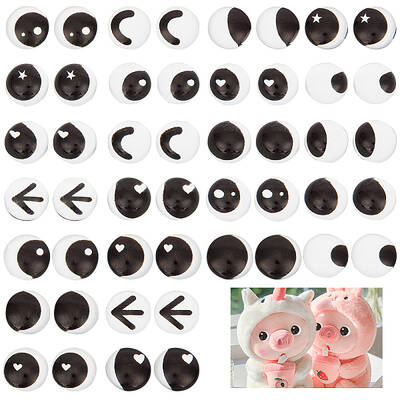 144Pcs 24 Style Glass Doll Craft Eyes Cabochons