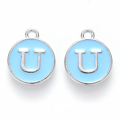 Platinum Plated Alloy Enamel Charms