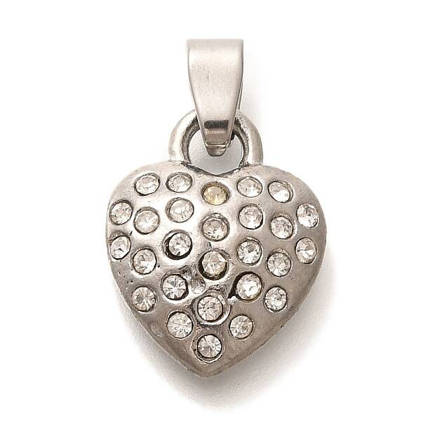 304 Stainless Steel Rhinestone Pendants