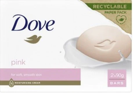 Dove Solid Soap 2 Pieces 90Gr Pink