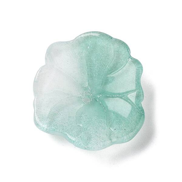Transparent Glass Beads Caps