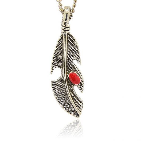 Antique Silver Alloy Enamel Leaf Pendants